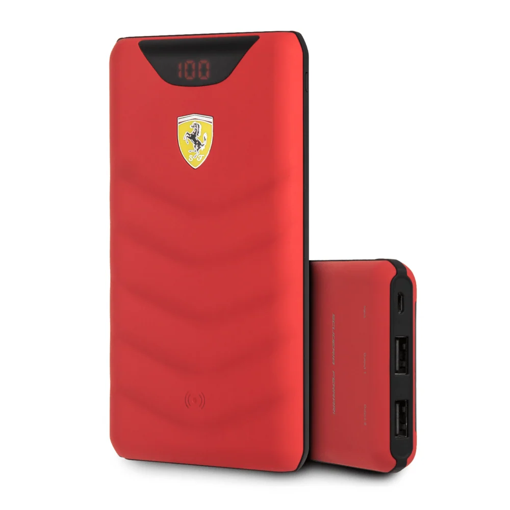 Ferrari безжична външна батерия Ferrari 10000 mAH - червена