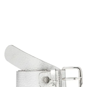 Gianni Chiarini Women's Maxi Grained Leather Belt 3.5 cm