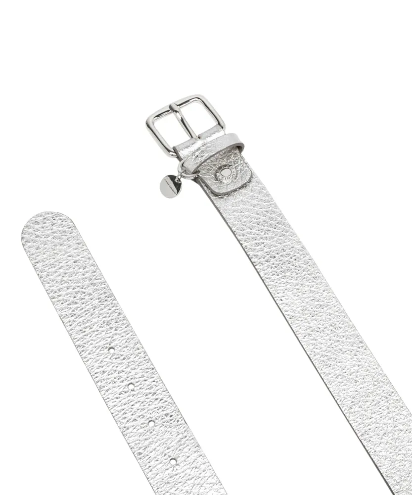 Gianni Chiarini Women's Maxi Grained Leather Belt 3.5 cm