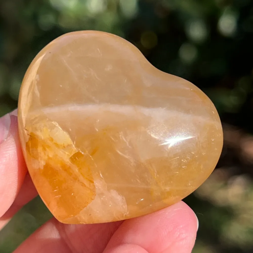 Сърце Golden Healer, лимонов кварц модел мини1