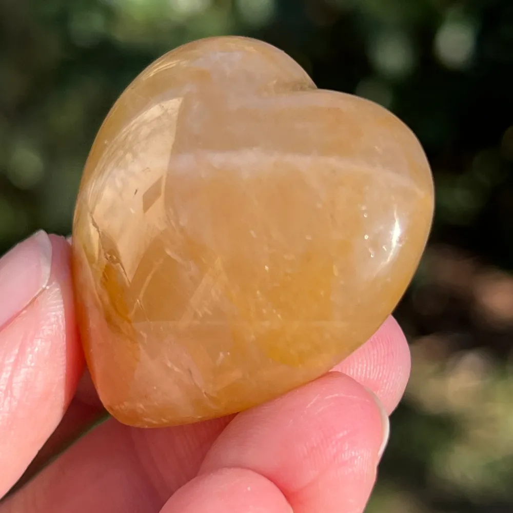 Сърце Golden Healer, лимонов кварц модел мини1