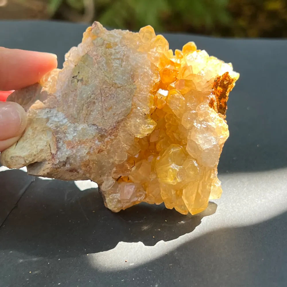 Клъстер лимонов кварц, Golden Healer 5A/7, Замбия