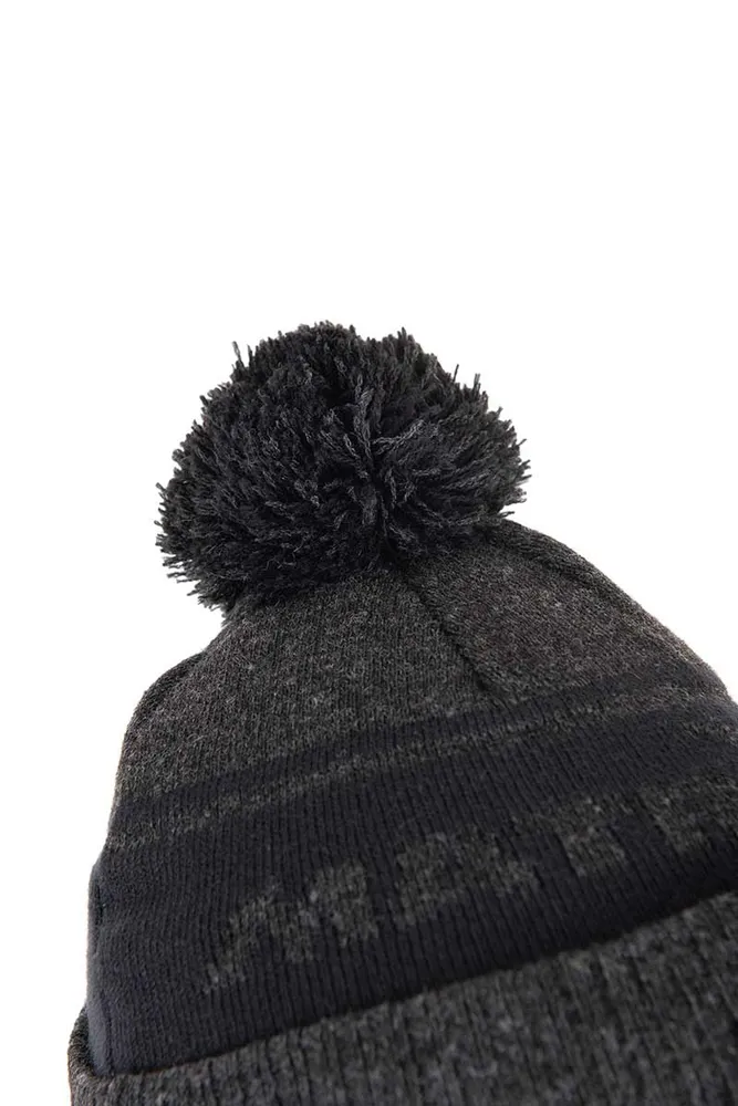 GREY SHERPA BOBBLE HAT - π