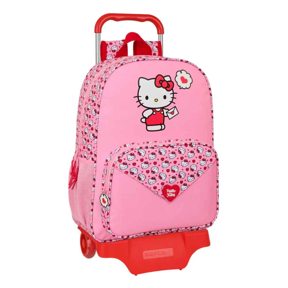 Училищна чанта Hello Kitty Розов 33 x 42 x 14 cm