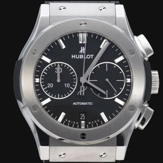 Часовник Hublot Montre Classic Fusion 45 Хронограф Титан Син