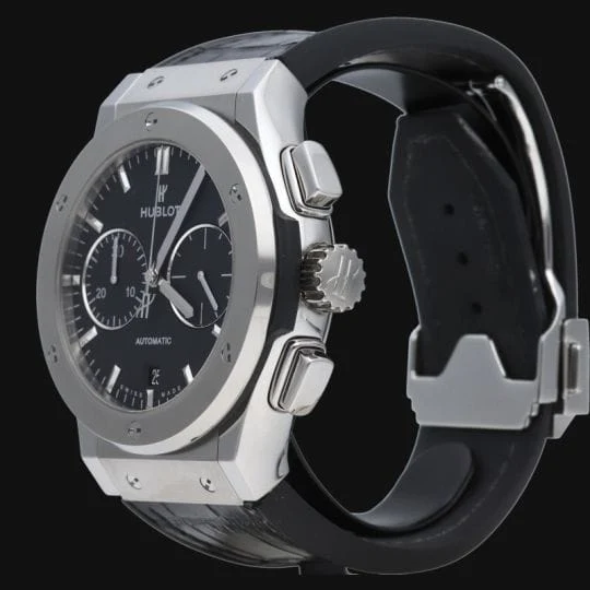Часовник Hublot Montre Classic Fusion 45 Хронограф Титан Син