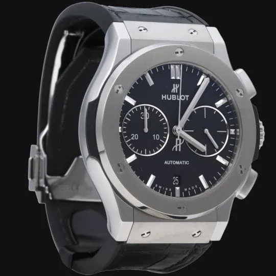 Часовник Hublot Montre Classic Fusion 45 Хронограф Титан Син