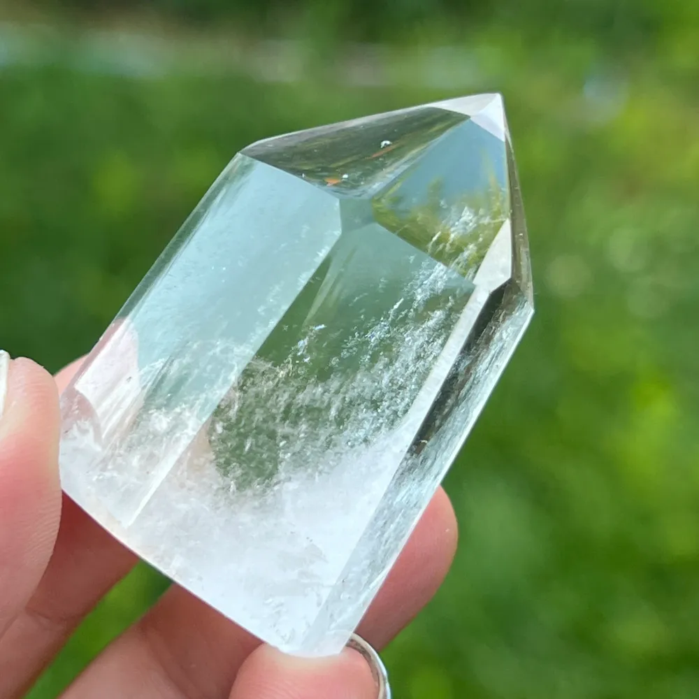ICY 15 безцветен кристален скален кварцов генератор/накрайник