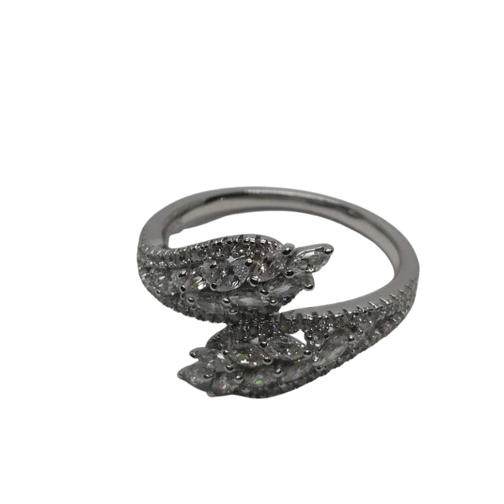 Inel Argint 925 Spic cu Pietre, M 51