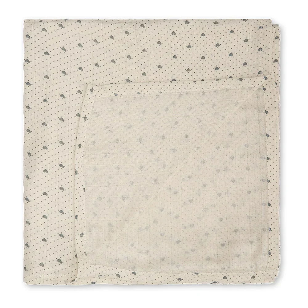 Това е моето Муселинов шал Jana Много любов небе 120x120 cm