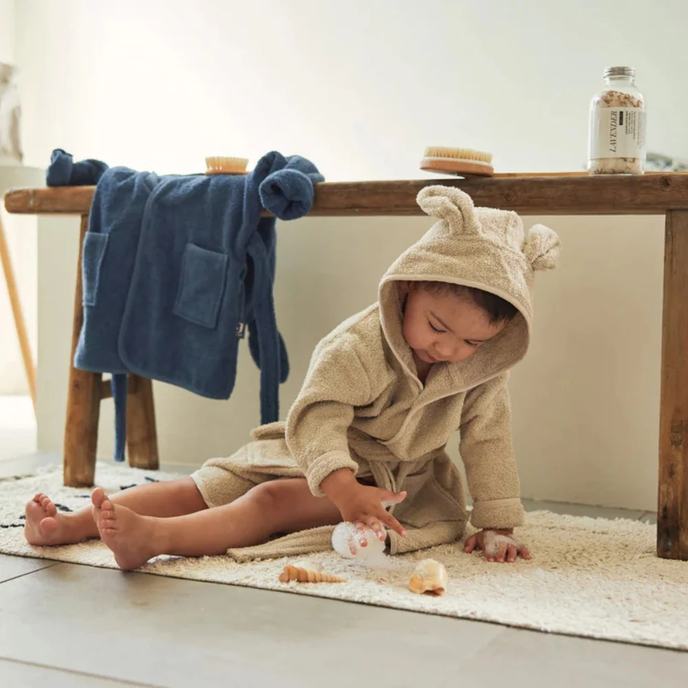 Jollein Бебешки халат Nougat Beige 1-2 години
