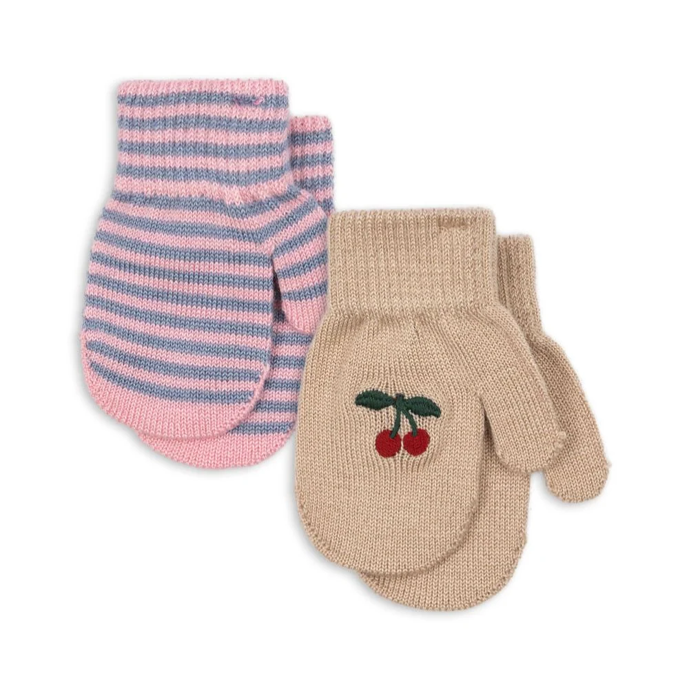 Детски ръкавици Konges Slojd Cherry Stripe 2 Pak