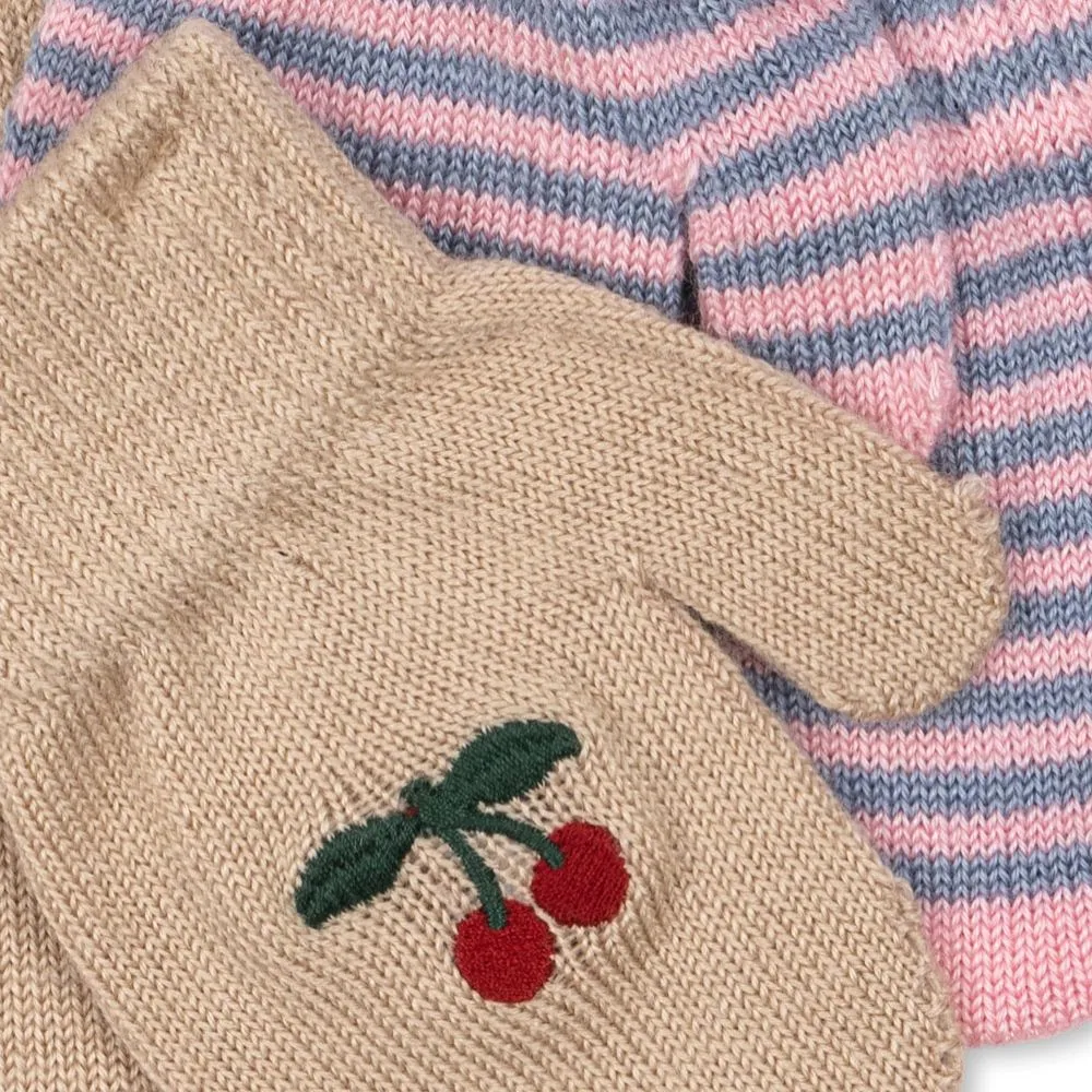 Детски ръкавици Konges Slojd Cherry Stripe 2 Pak