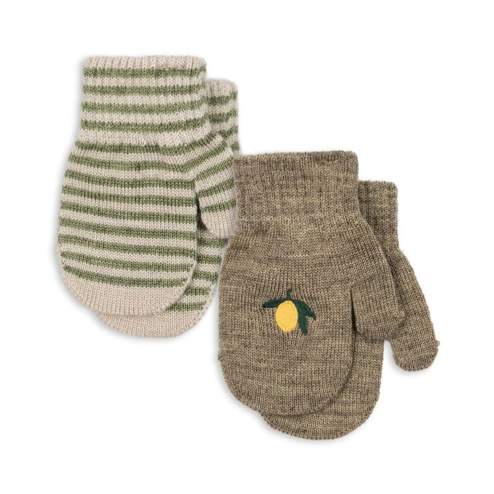 Детски ръкавици Konges Slojd Lemon Stripe 2 Pak