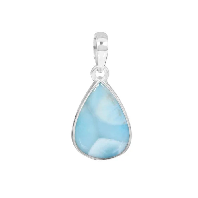 Larimar сребърен медальон модел 1