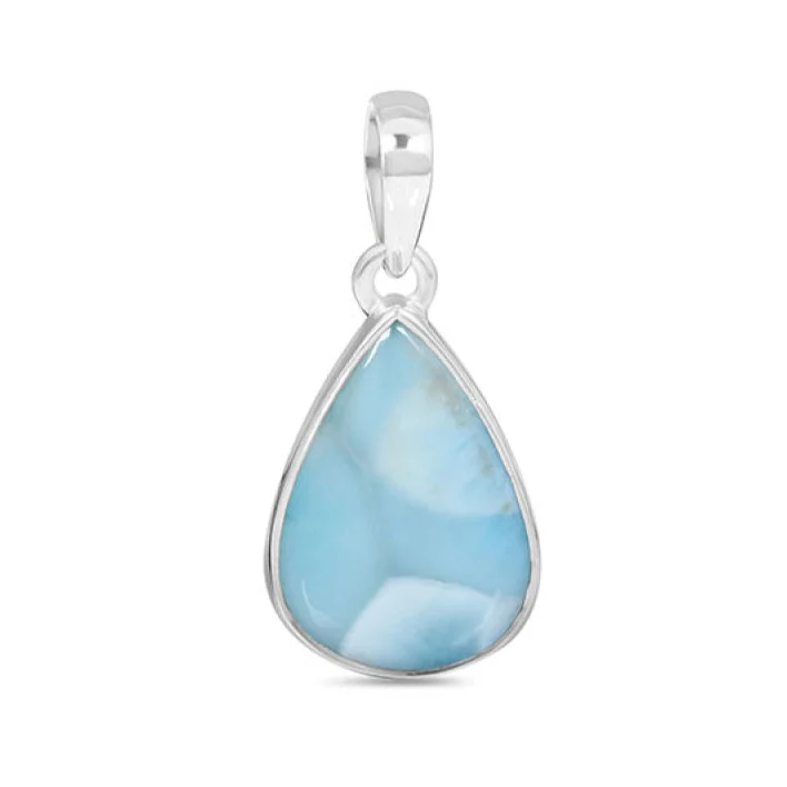 Larimar сребърен медальон модел 1