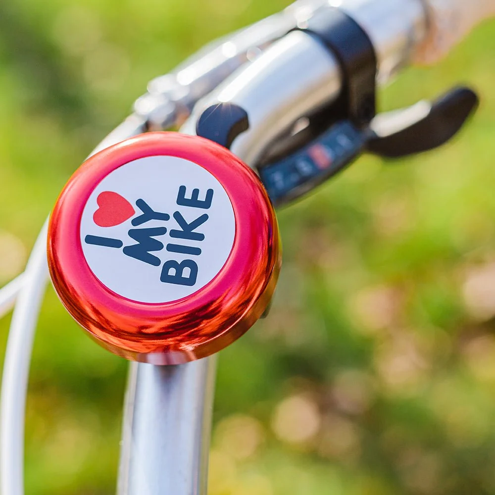 Велосипеден звънец I love my bike Forever Outdoor червен
