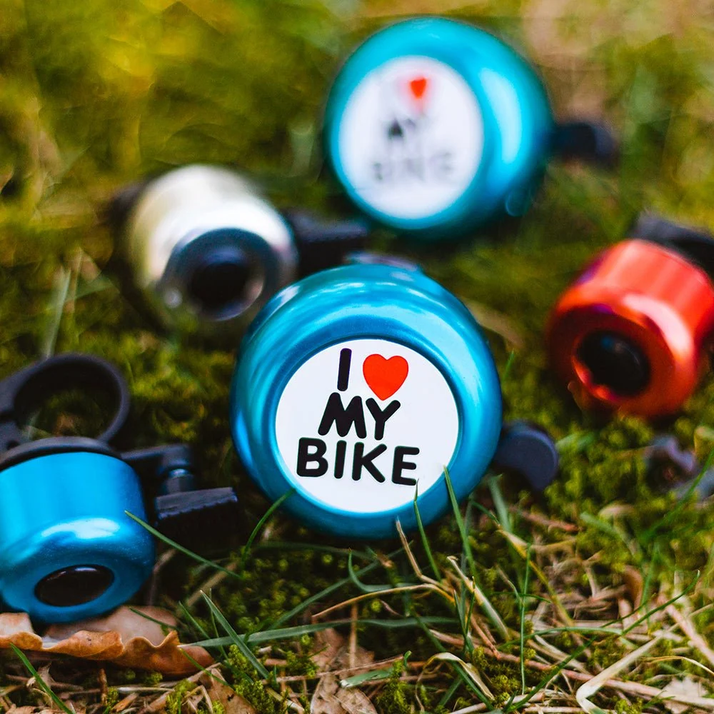 Велосипеден звънец I love my bike Forever Outdoor червен