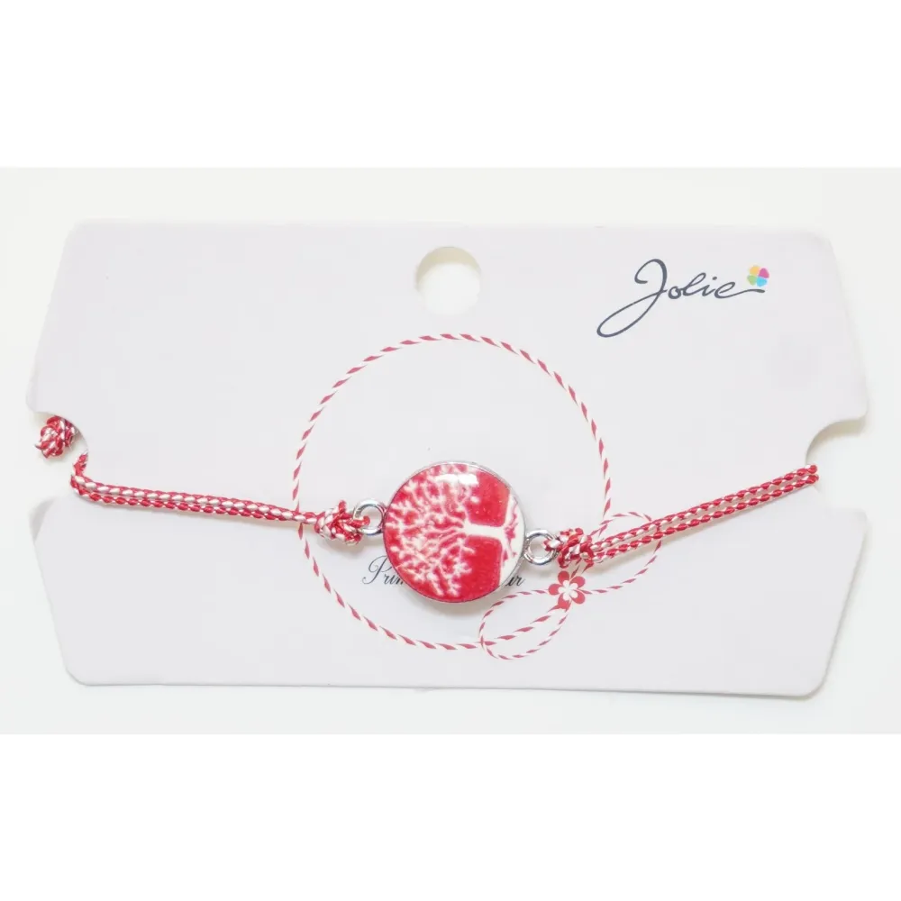 Martisor Bratara Traditionala, Pandantive Aprox 2 cm, Model 7