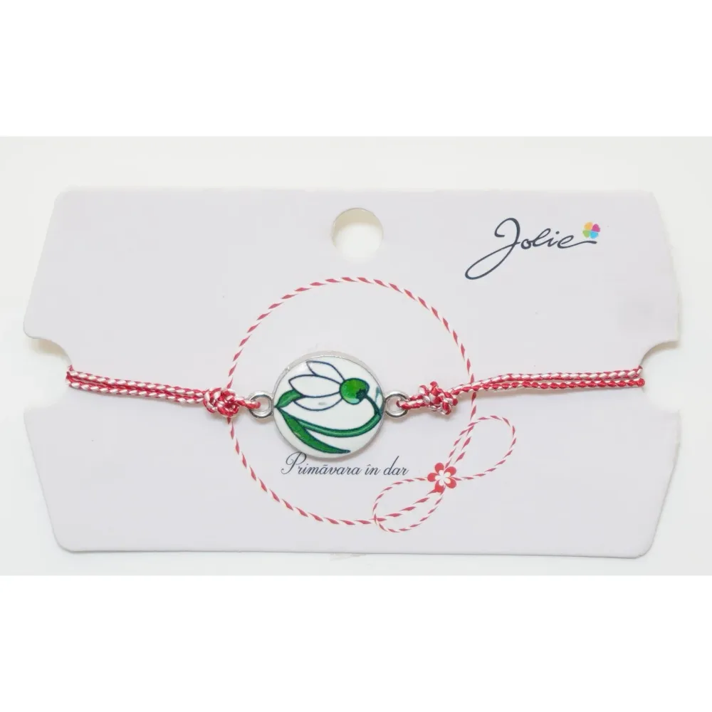 Martisor Bratara Traditionala, Pandantive Aprox 2 cm, Model 6