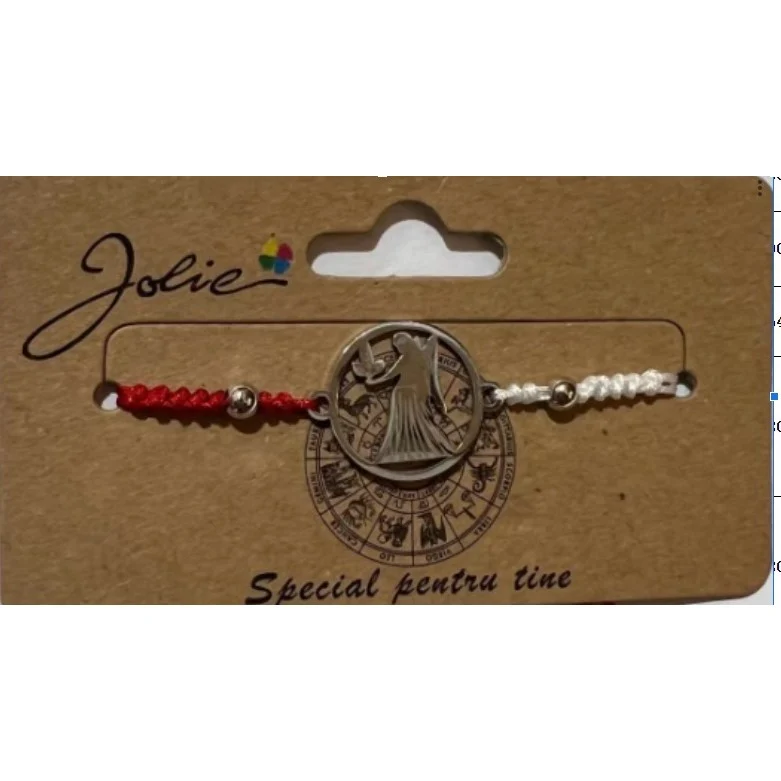 Martisor bratara zodiac, Jolie, 5x9 cm, Fecioara