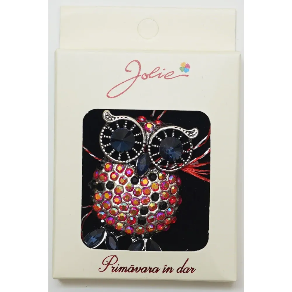 Martisor Brosa Medie, Multicolora, Dimensiune Brosa Aprox 5 cm, Material Metal, Model 16