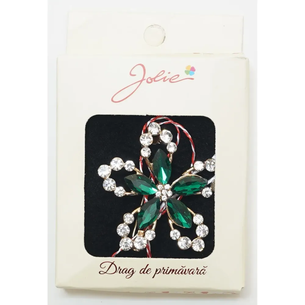 Martisor Brosa Medie, Multicolora, Dimensiune Brosa Aprox 5 cm, Material Metal, Model 14