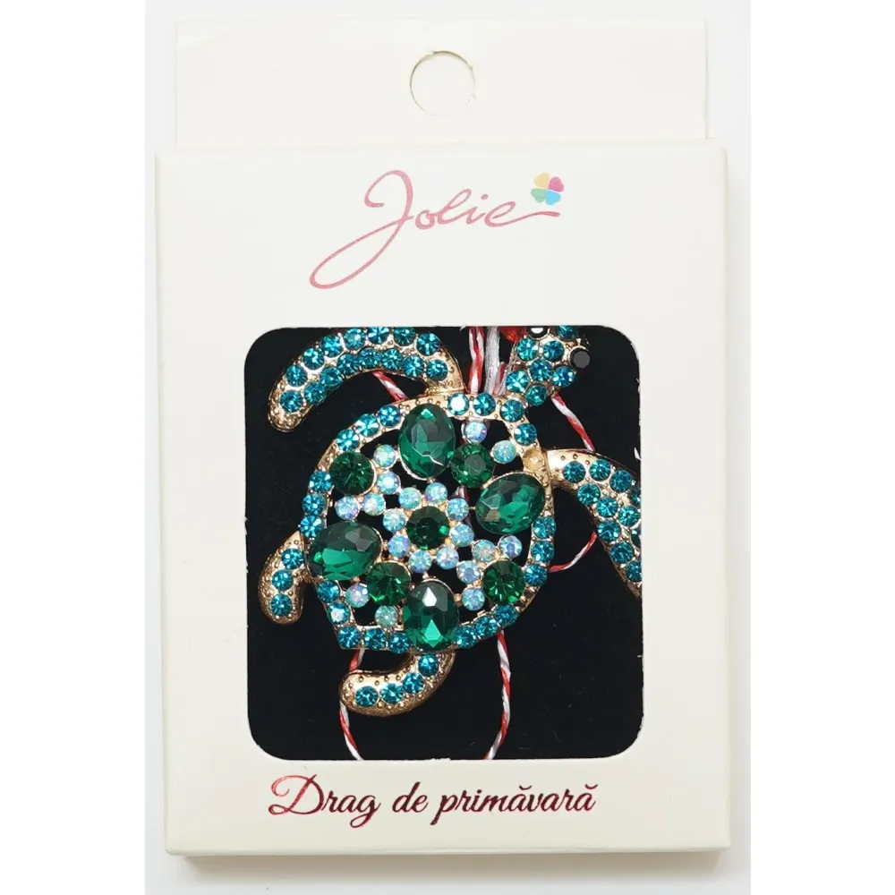 Martisor Brosa Medie, Multicolora, Dimensiune Brosa Aprox 5 cm, Material Metal, Model 1