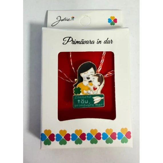 Martisor Brosa Mica Cutie, Dimensiune Brosa 2.5-3 cm, Material Metal, Model 6