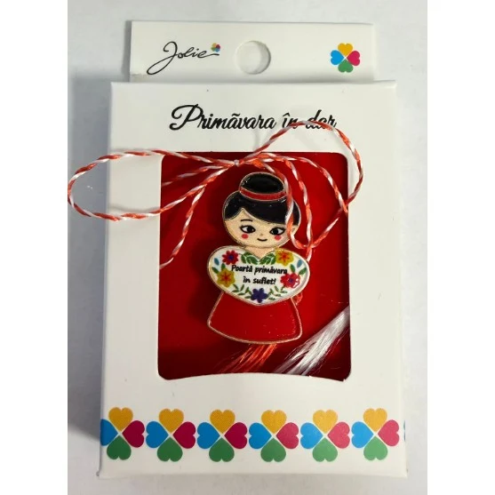 Martisor Brosa Mica Cutie, Dimensiune Brosa 2.5-3 cm, Material Metal, Model 2