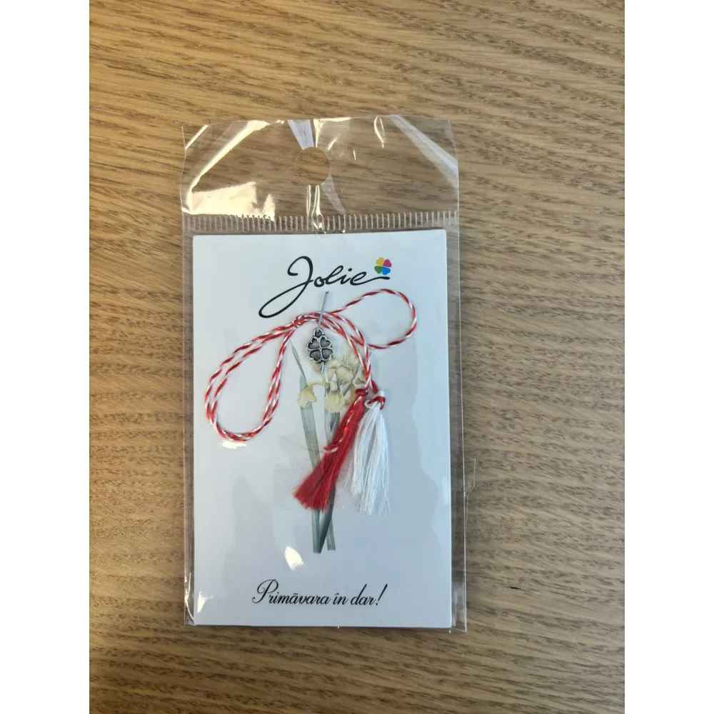 Martisor Traditional, Jolie, Model Trifoi 3, Argintiu