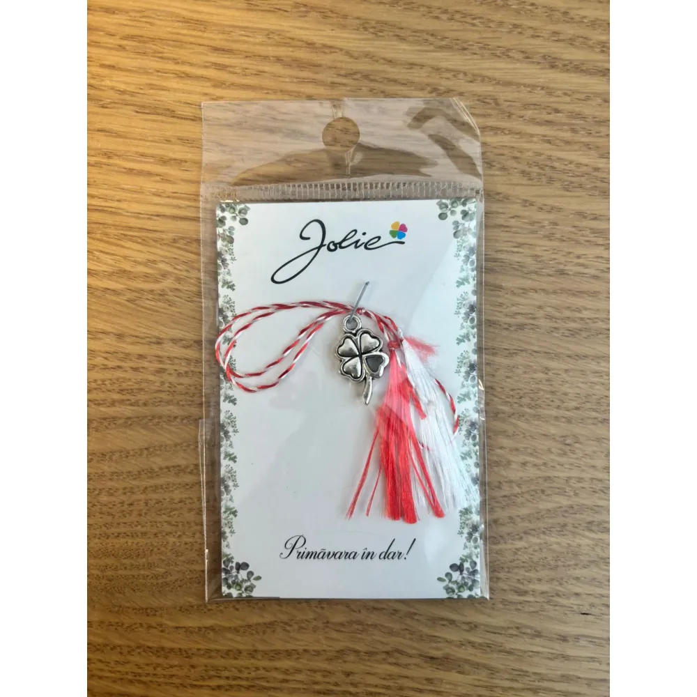 Martisor Traditional, Jolie, Model Trifoi 1, Argintiu