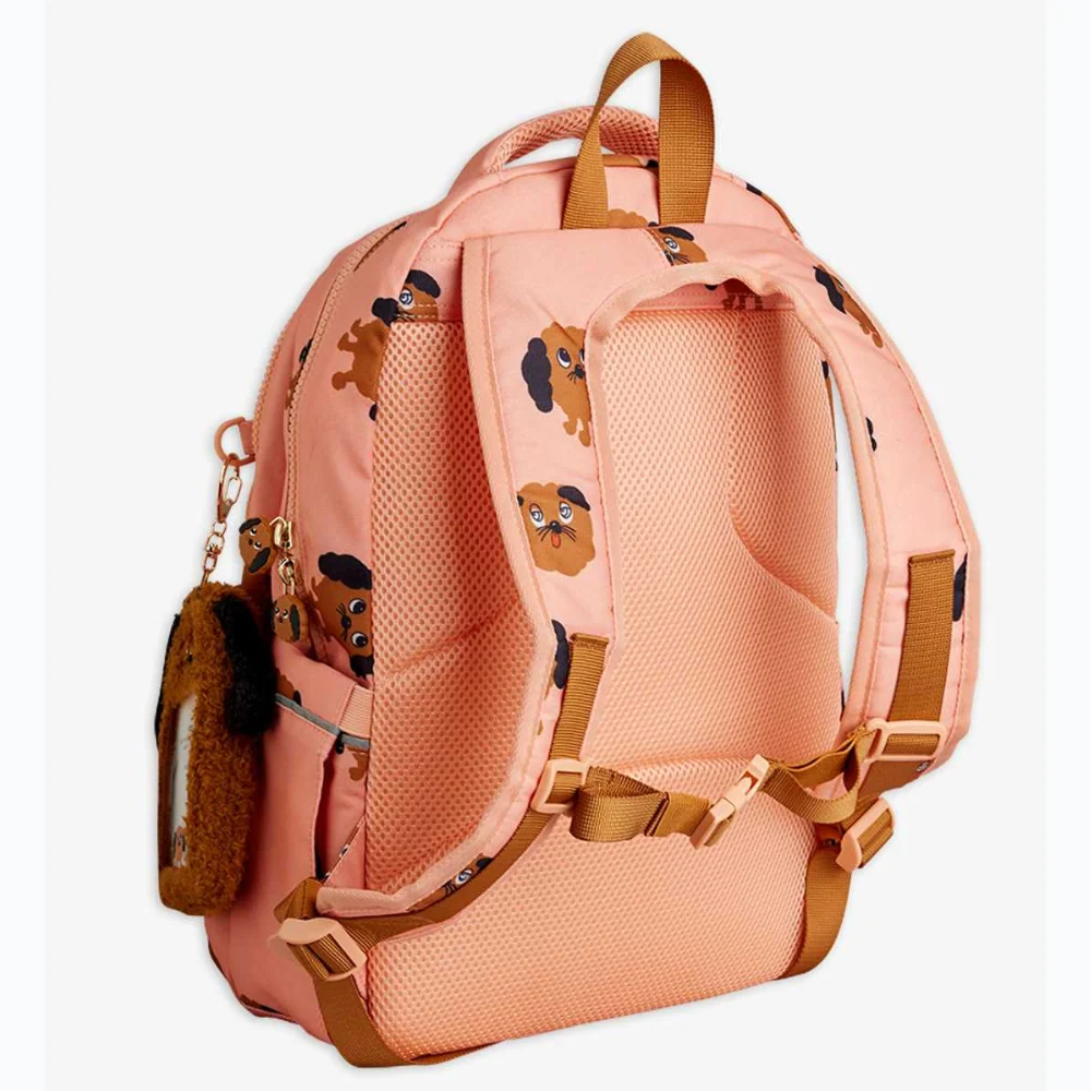 Mini Rodini Детска раница Doggies aop Pink