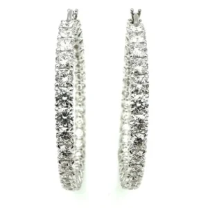 MOUAWAD. Големи халки от злато и диаманти 7.90ct