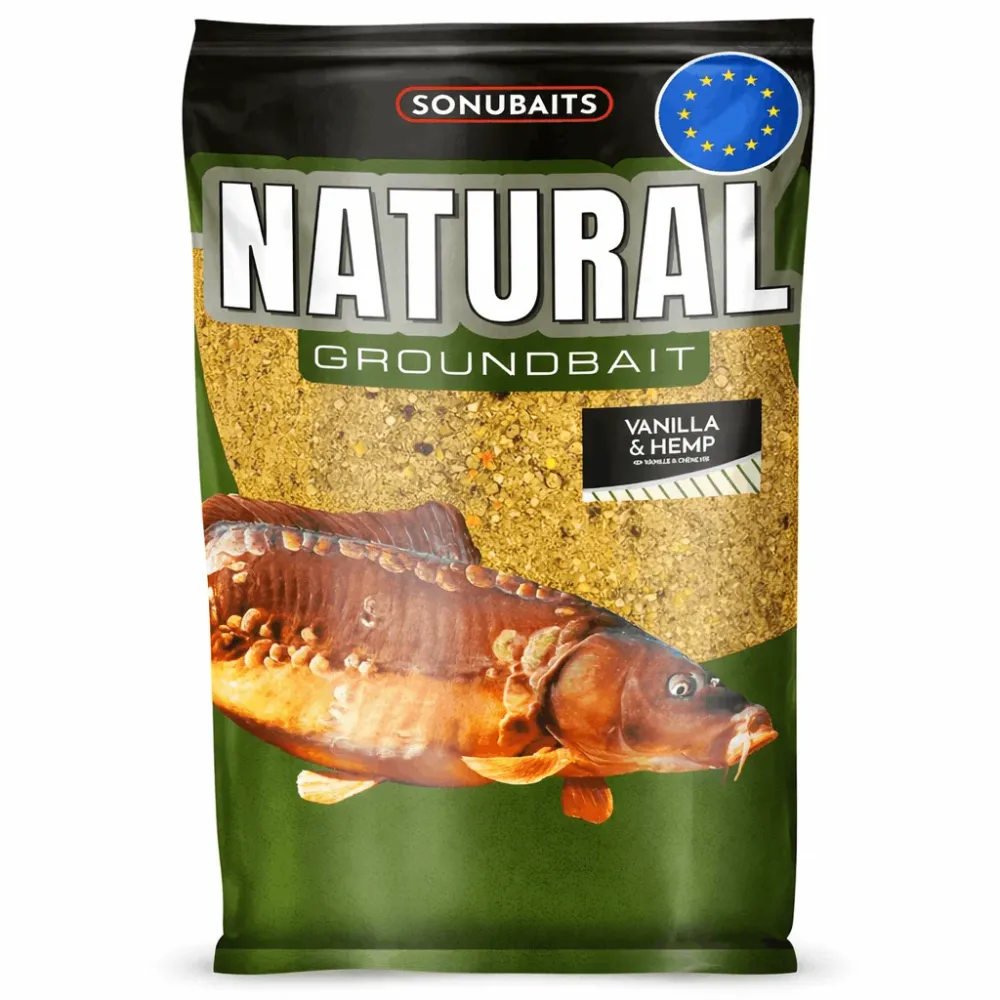 NATURAL GROUNDBAIT - VANILLA AND HEMP 1kg
