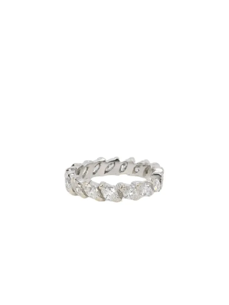 Сватбена халка Американски диаманти navette 2.55 ct