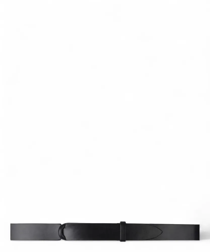 Nobuckle Bull Leather Belt Without Buckle