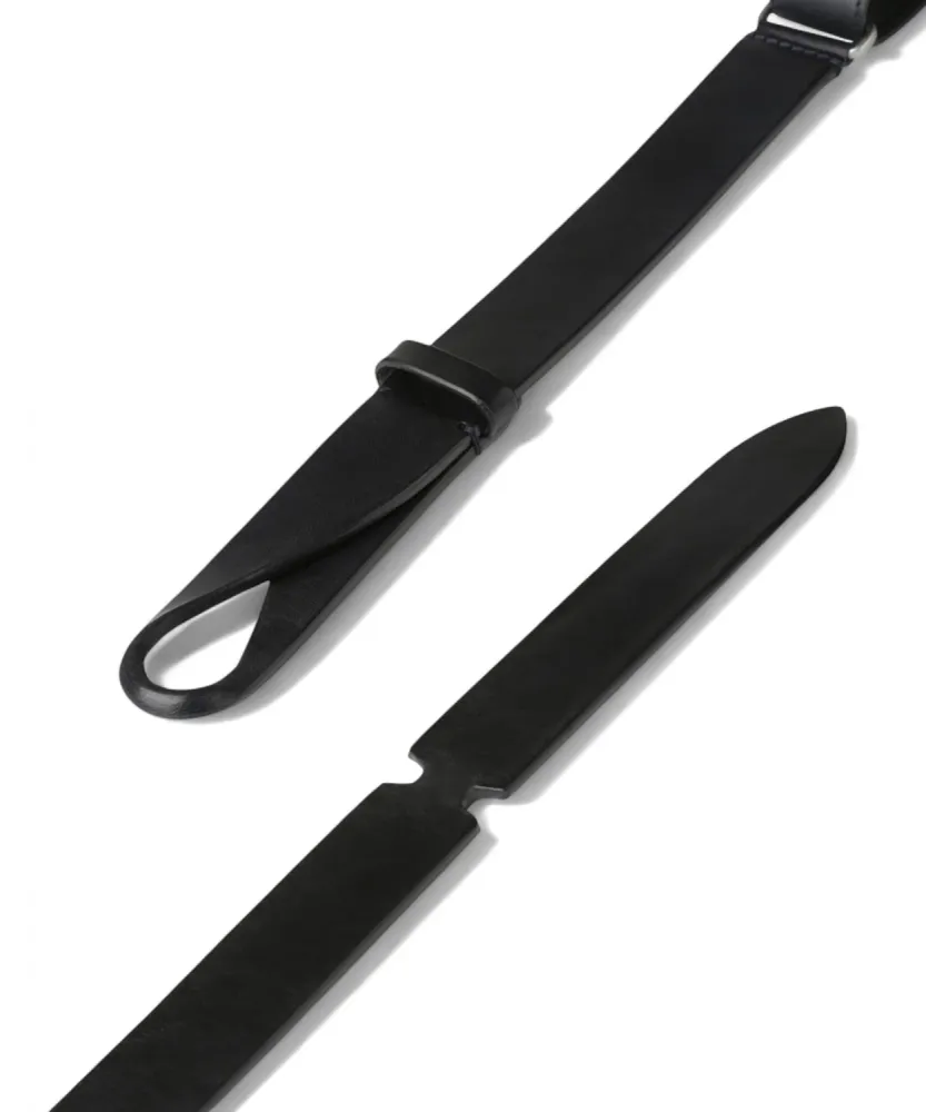 Nobuckle Bull Leather Belt Without Buckle