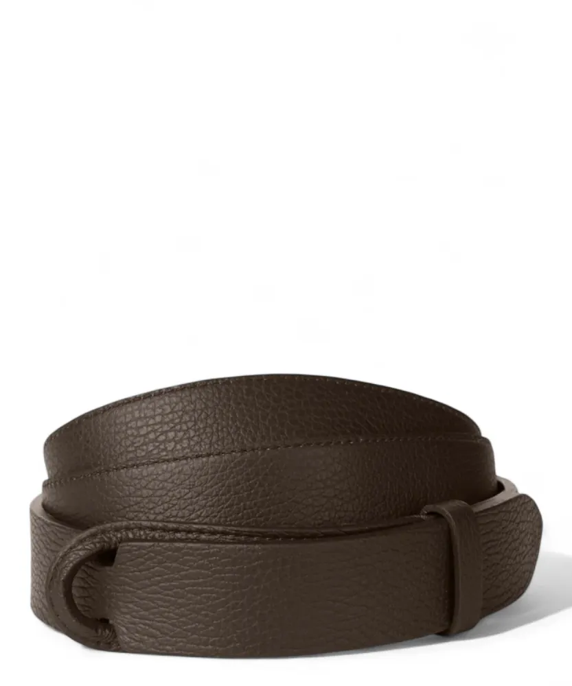 Nobuckle Micron Hammered Leather Belt Without Buckle
