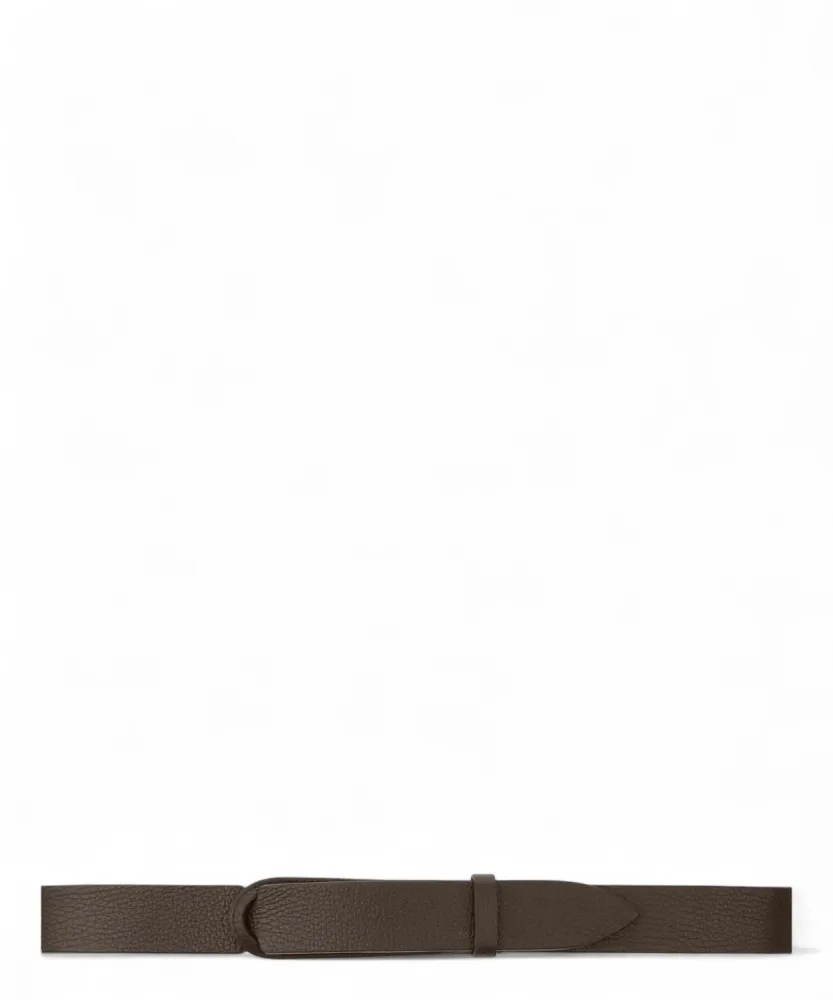 Nobuckle Micron Hammered Leather Belt Without Buckle