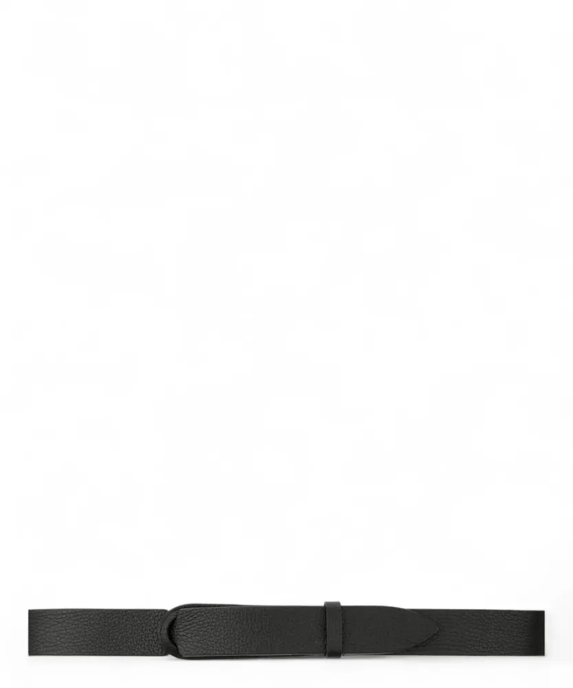 Nobuckle Micron Hammered Leather Belt Without Buckle