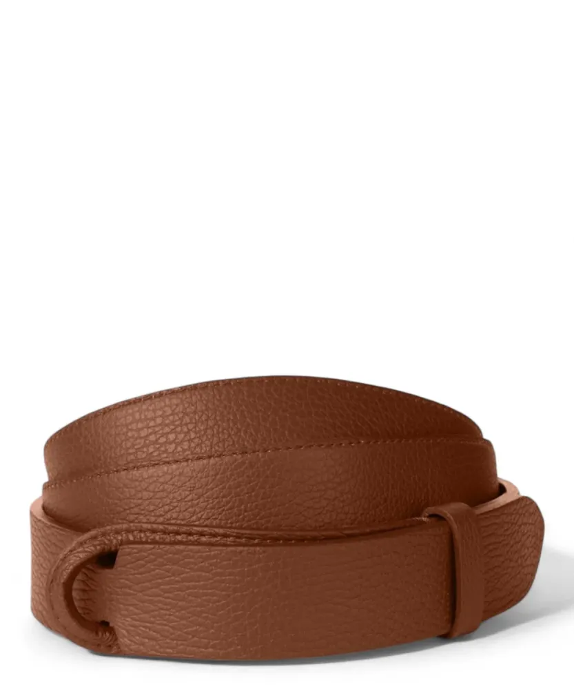 Nobuckle Micron Hammered Leather Belt Without Buckle