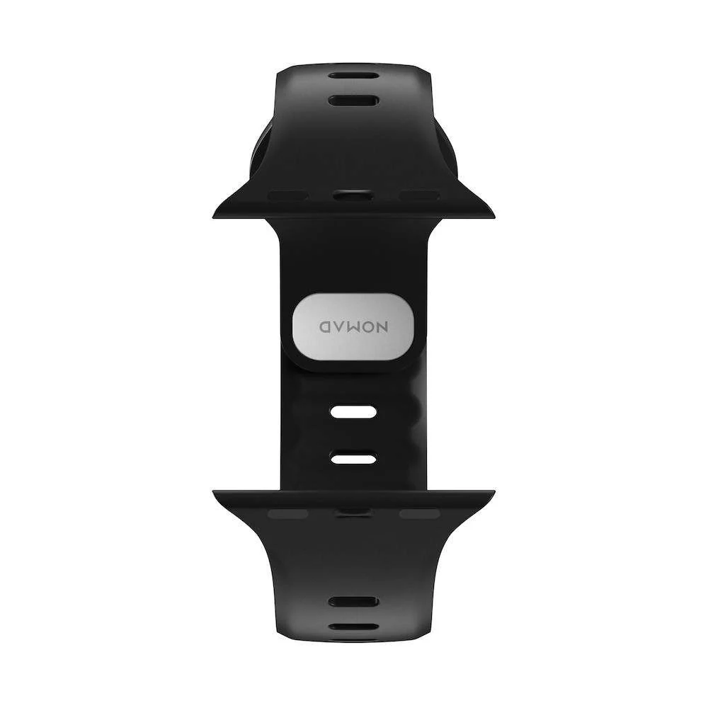 Каишка от Nomad - Черна силиконова Sport Slim Strap (42,44,45 мм)