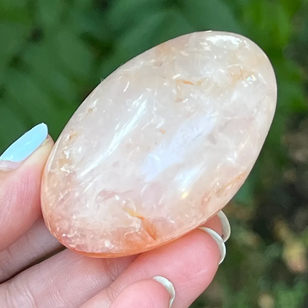 Palmstone кварц червен хематоид Мадагаскар m6, кварц на огъня