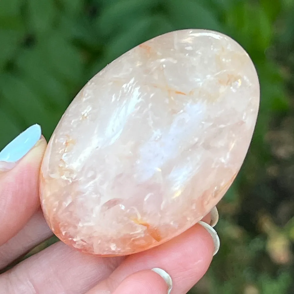 Palmstone кварц червен хематоид Мадагаскар m6, кварц на огъня