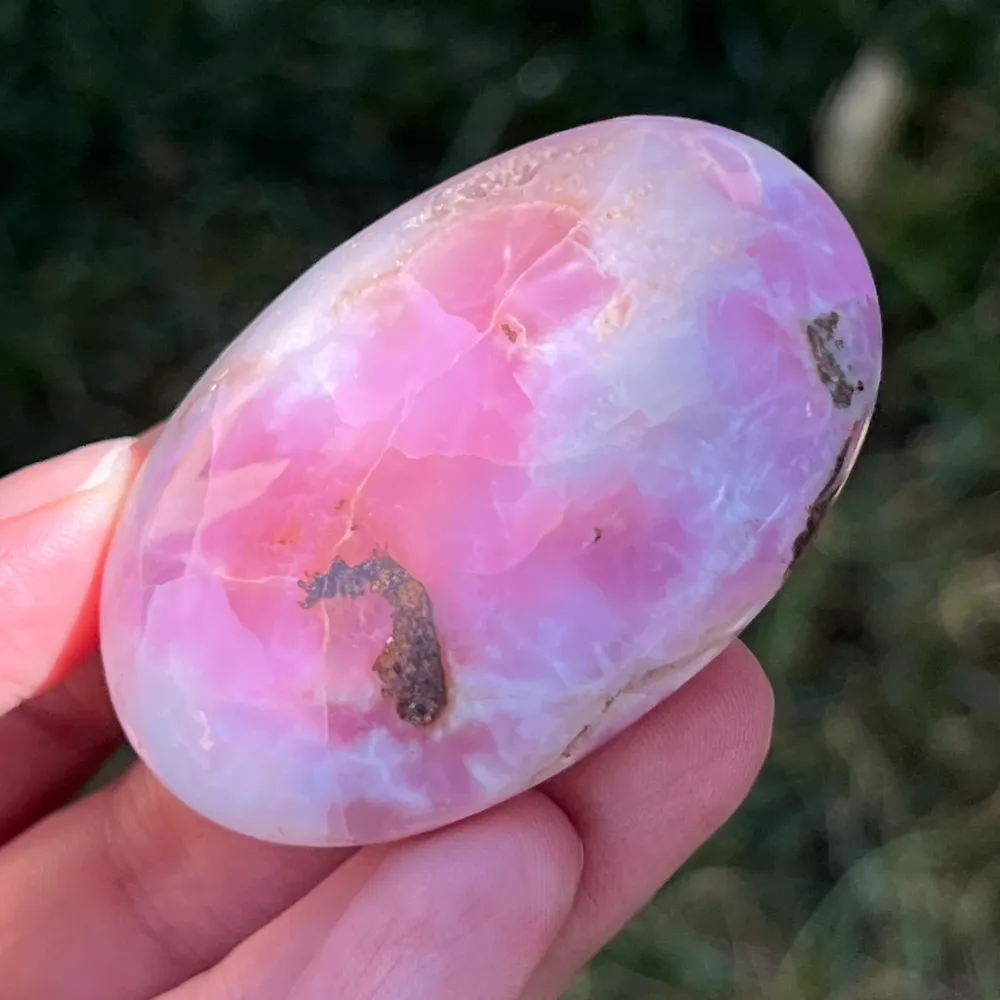 Розов арагонит Palmstone Пакистан модел 6