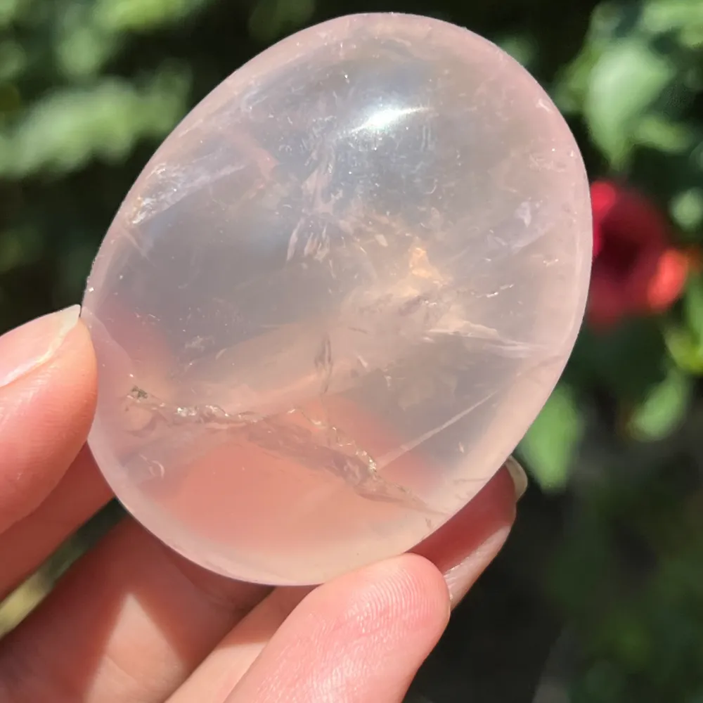 Palmstone Pink Pearl Quartz от Мадагаскар, Sunflower m6