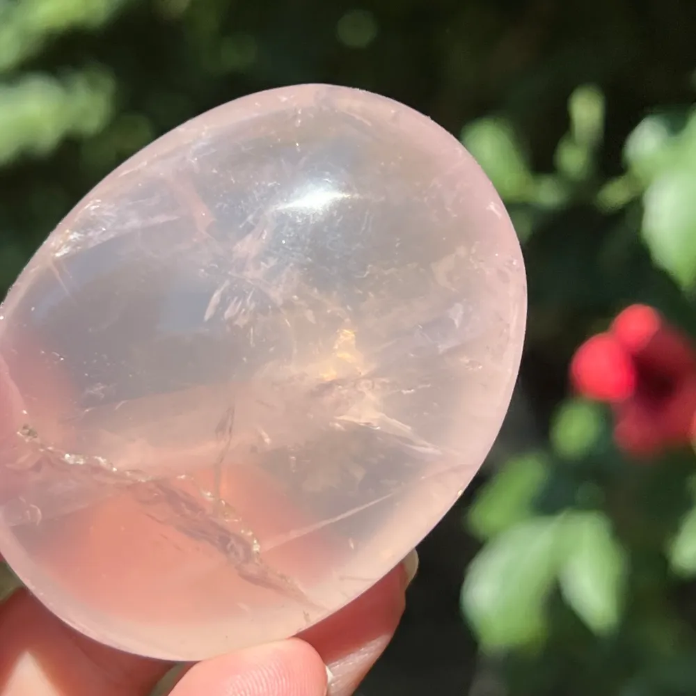 Palmstone Pink Pearl Quartz от Мадагаскар, Sunflower m6