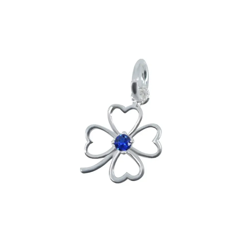 Pandantiv Argint 925 Jolie Silver Trifoi cu Piatra