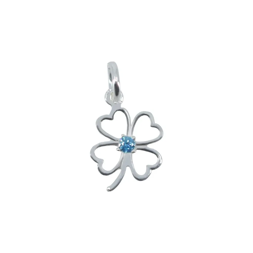 Pandantiv Argint 925 Jolie Silver Trifoi cu Piatra